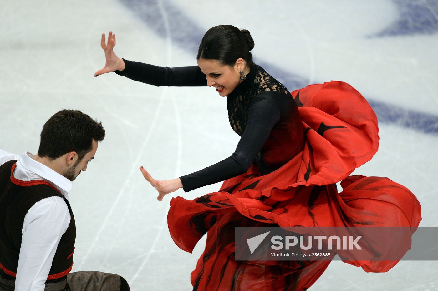 European Figure Skating Championships. Ice dancing. Short program