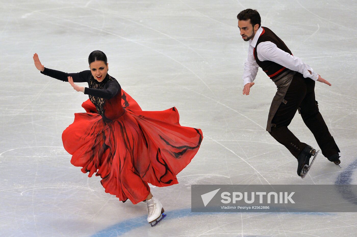 European Figure Skating Championships. Ice dancing. Short program