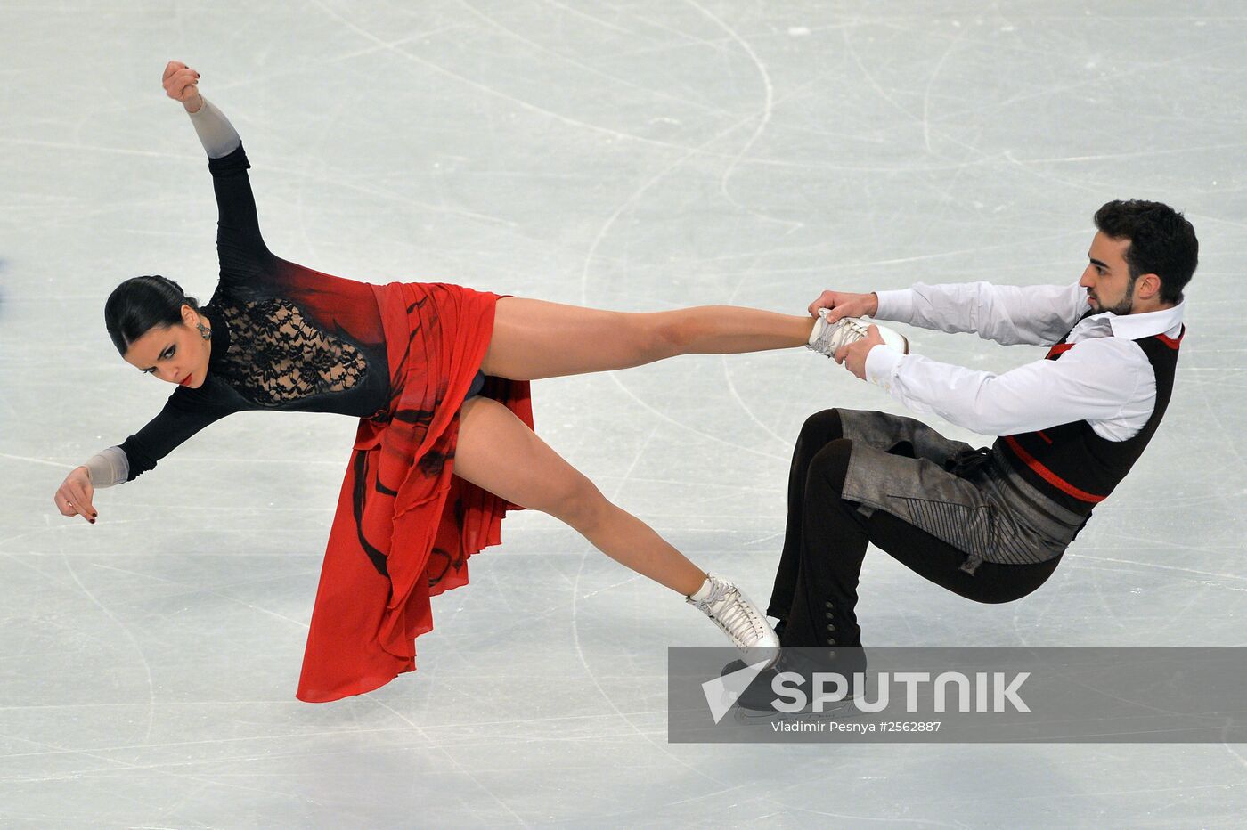 European Figure Skating Championships. Ice dancing. Short program