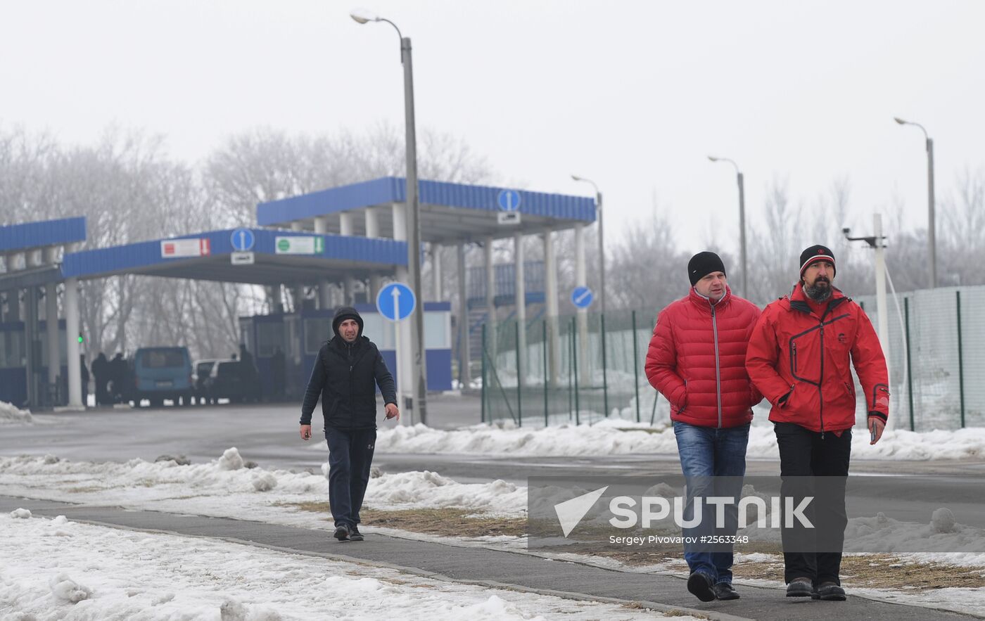 Matveyev-Kurgan checkpoint in Rostov Region
