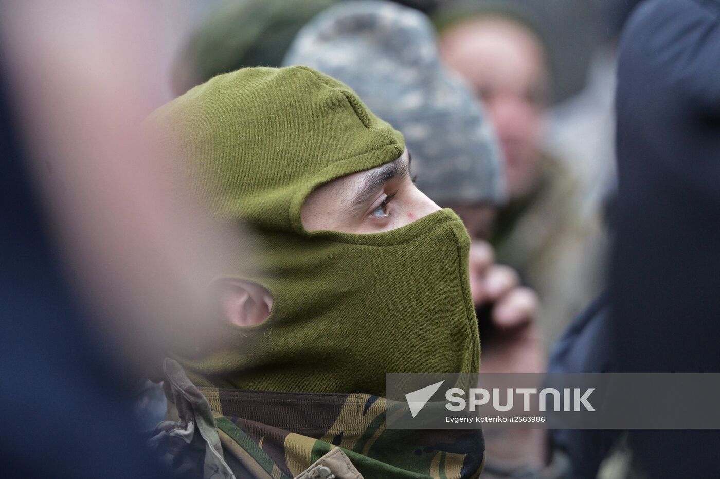 Aidar Battalion rallies outside Ukraine's Defense Ministry