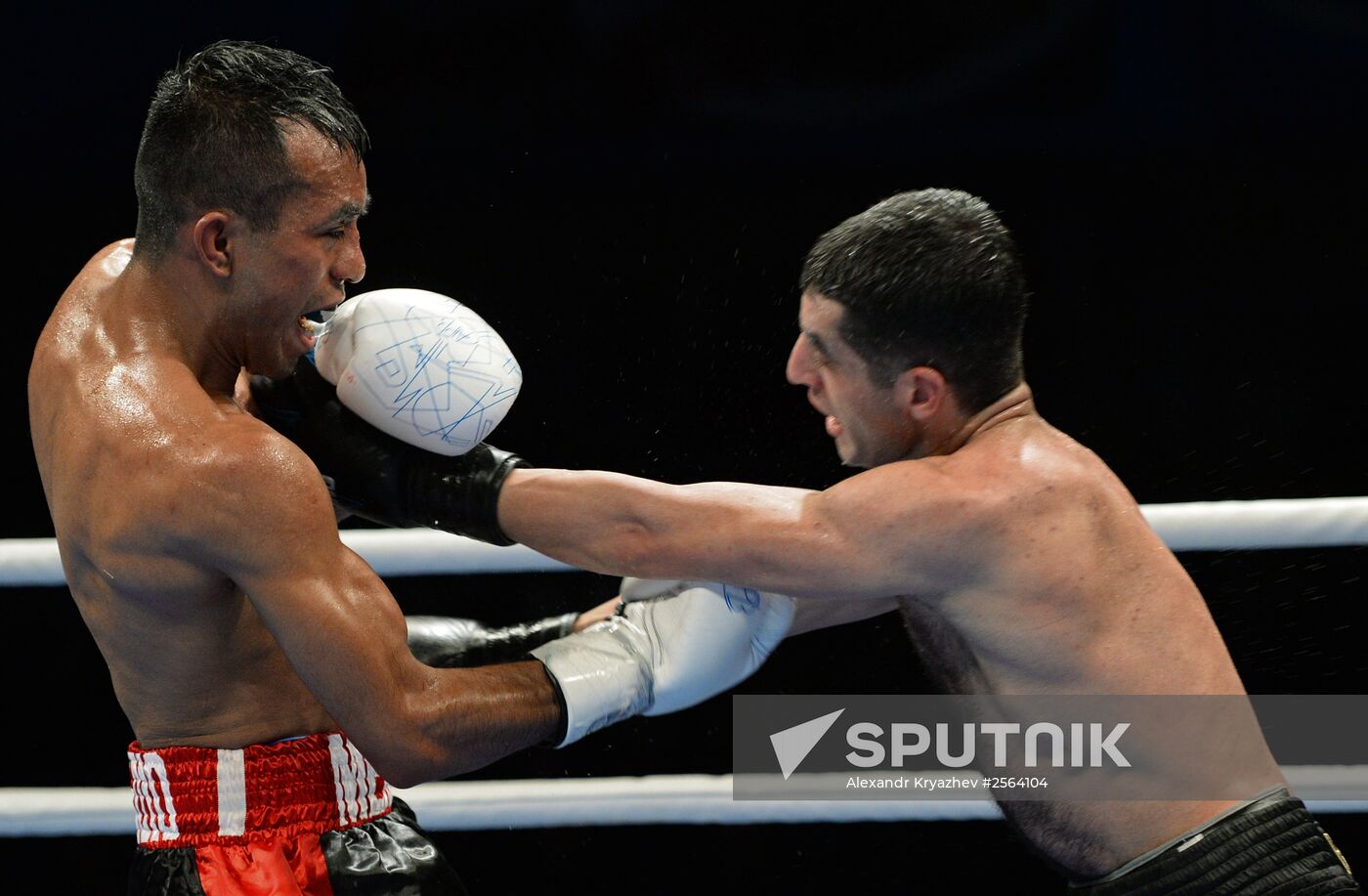 AIBA Pro Boxing international tournament. Mikhail Aloyan vs. Elias Emigdio