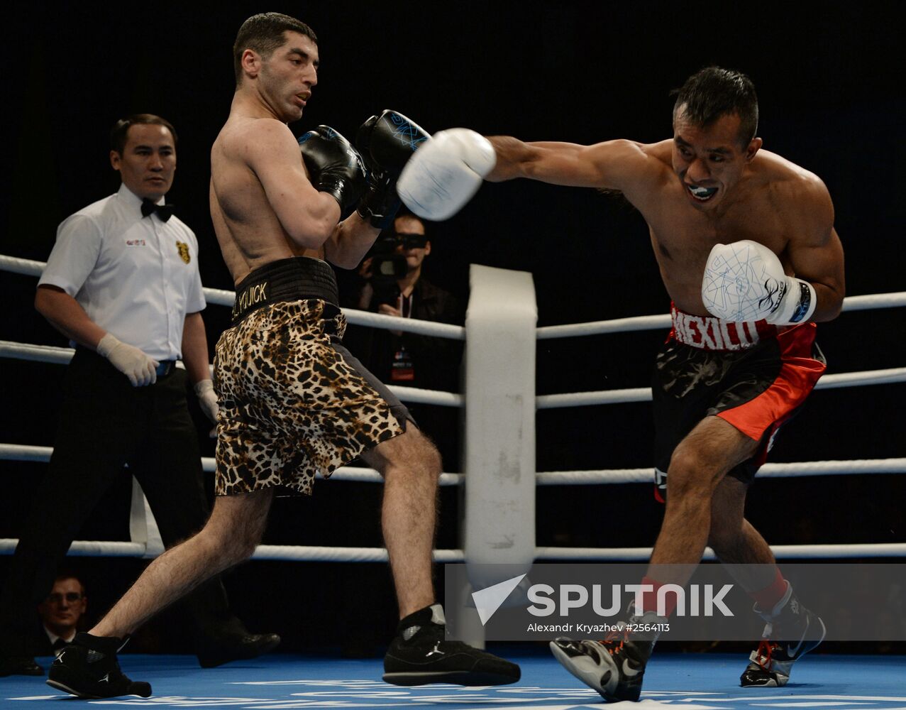 AIBA Pro Boxing international tournament. Mikhail Aloyan vs. Elias Emigdio