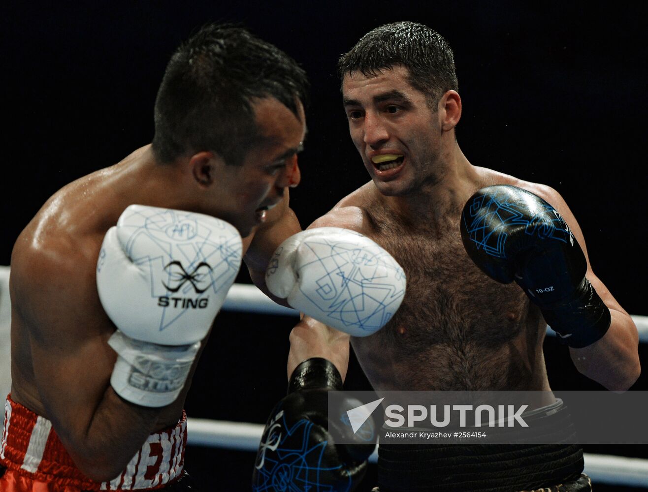 AIBA Pro Boxing international tournament. Mikhail Aloyan vs. Elias Emigdio