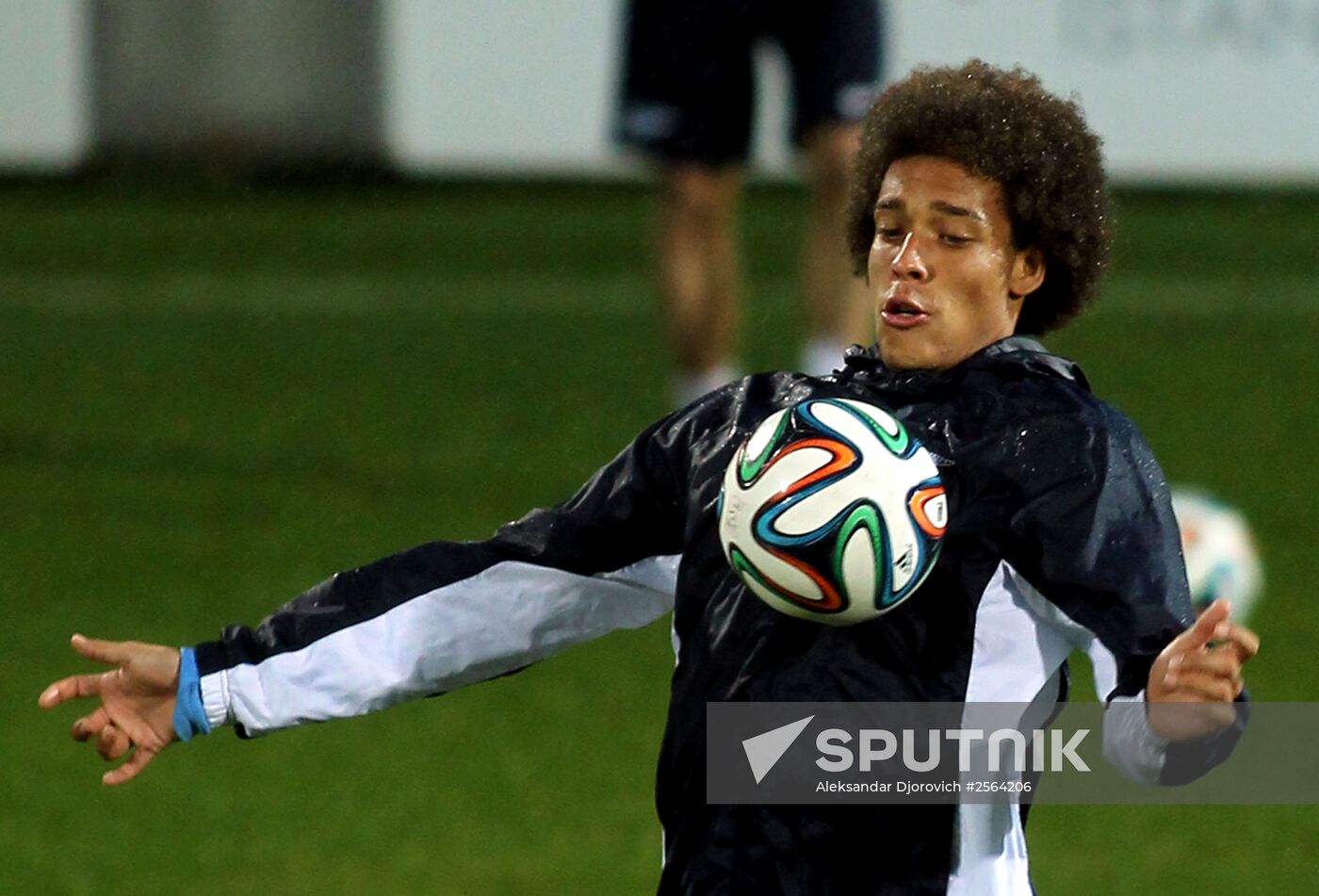 Football. Zenit in training