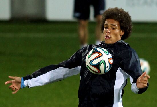 Football. Zenit in training