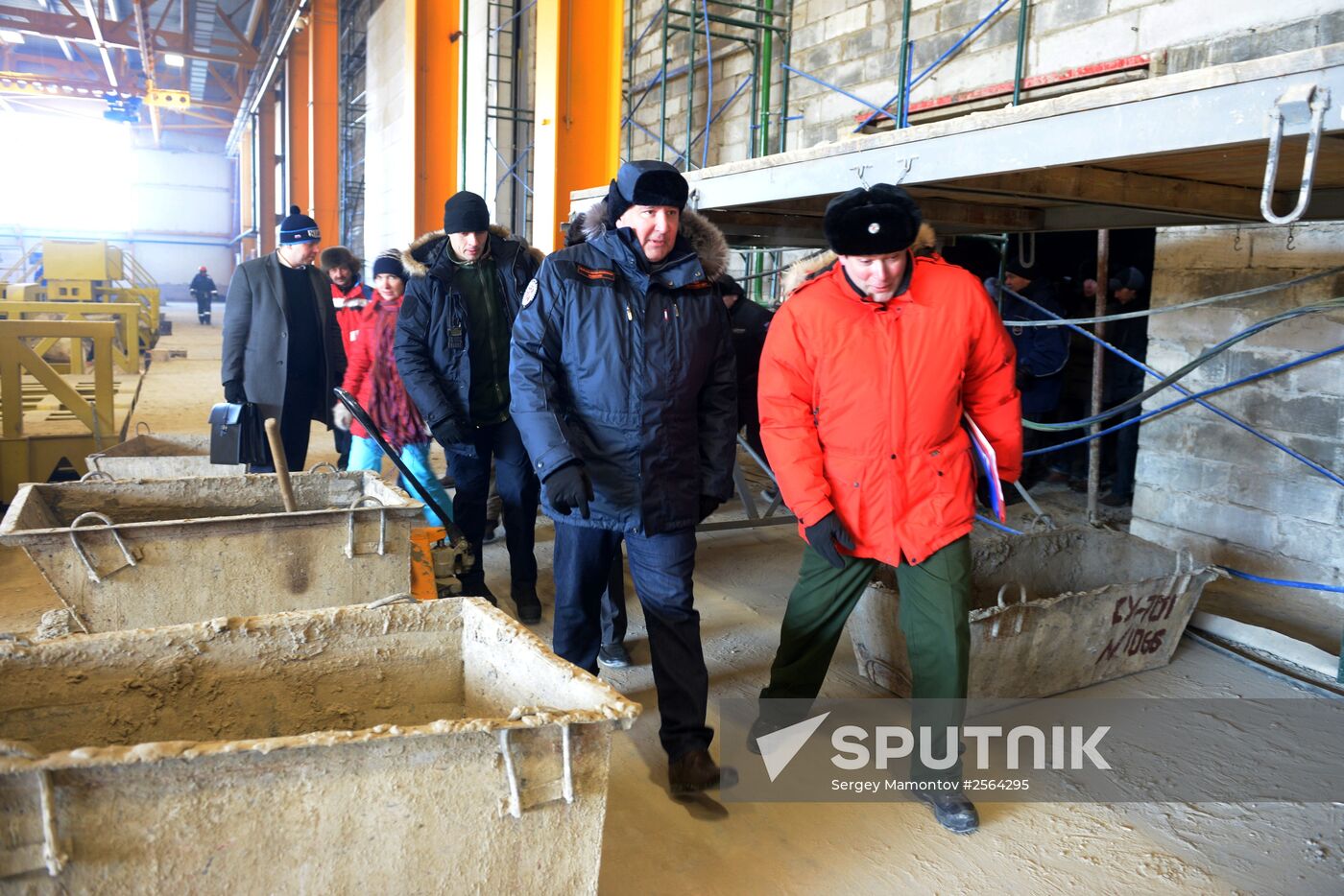 Dmitry Rogozin checks progress of constructing the Vostochny cosmodrome