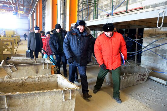 Dmitry Rogozin checks progress of constructing the Vostochny cosmodrome