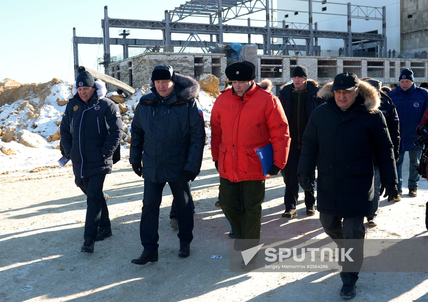 Dmitry Rogozin checks progress of constructing the Vostochny cosmodrome
