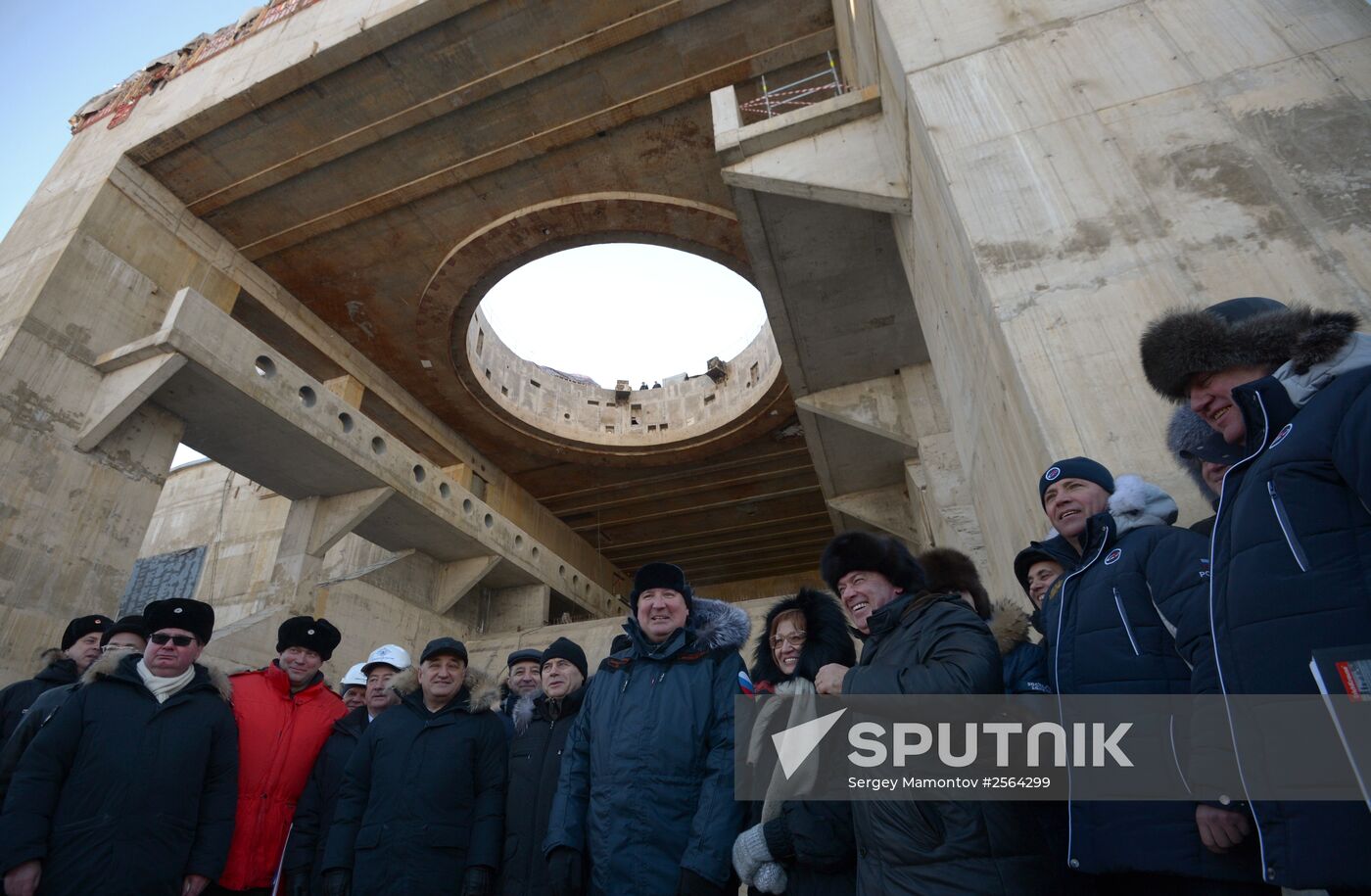 Dmitry Rogozin checks progress of constructing the Vostochny cosmodrome