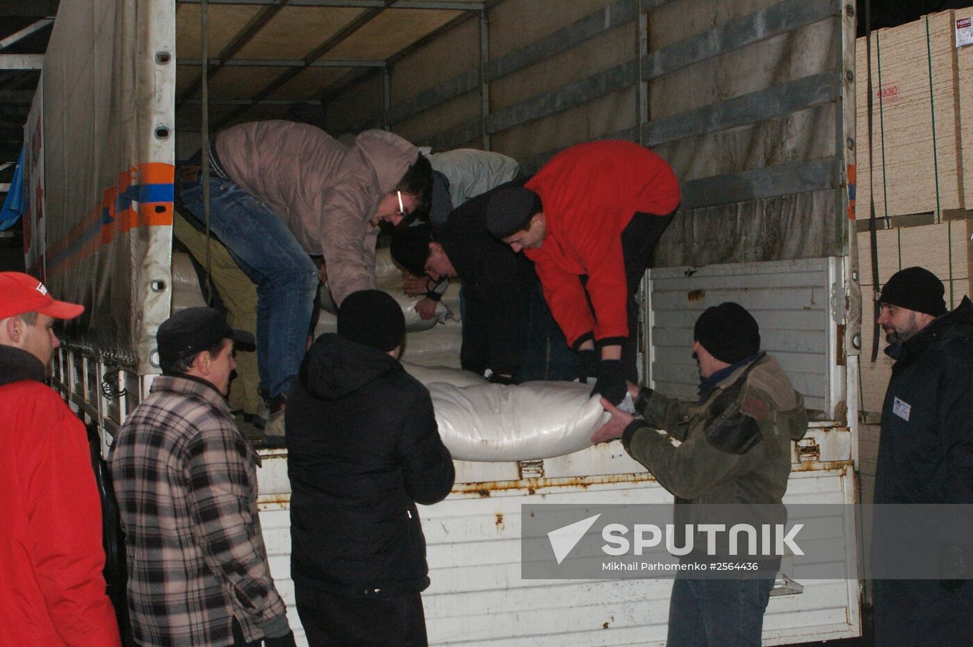 Twelfth Russian humanitarian relief convoy arrives in Donetsk