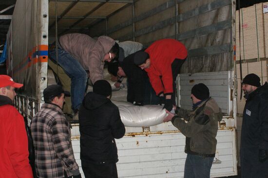 Twelfth Russian humanitarian relief convoy arrives in Donetsk