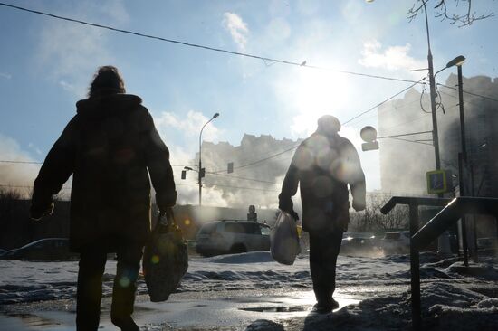 Fire at the library of the Institute of Scientific Information for Social Sciences of the Russian Academy of Sciences