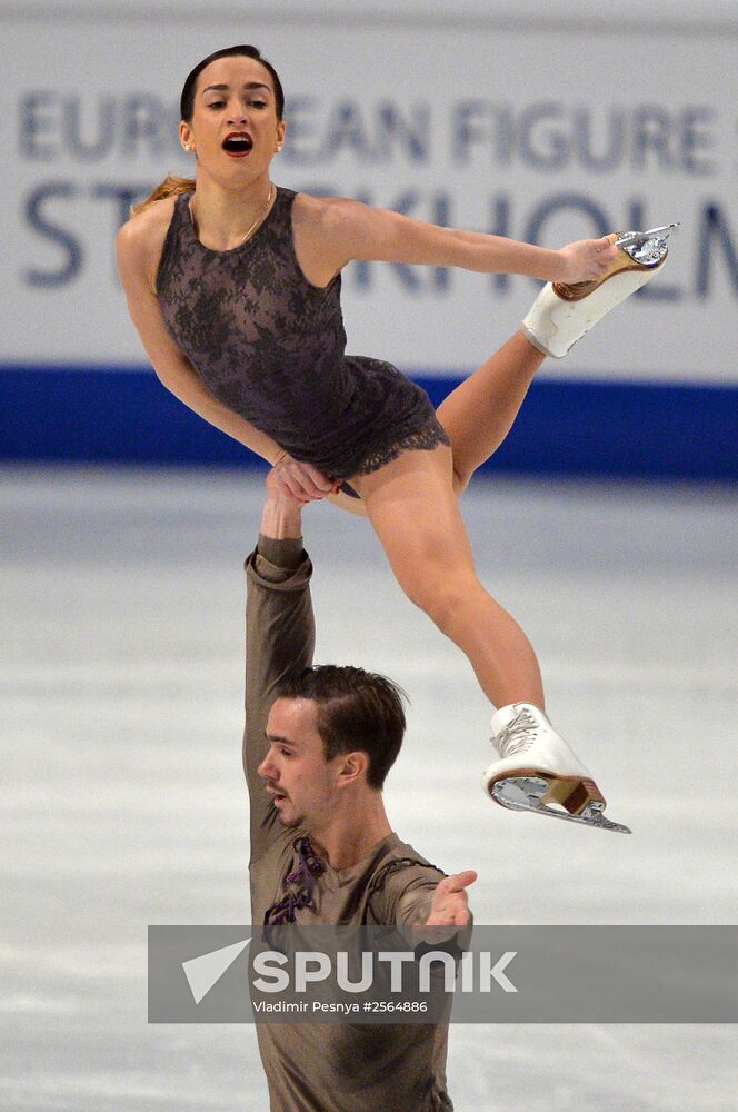 European Figure Skating Championships. Pairs. Free skating