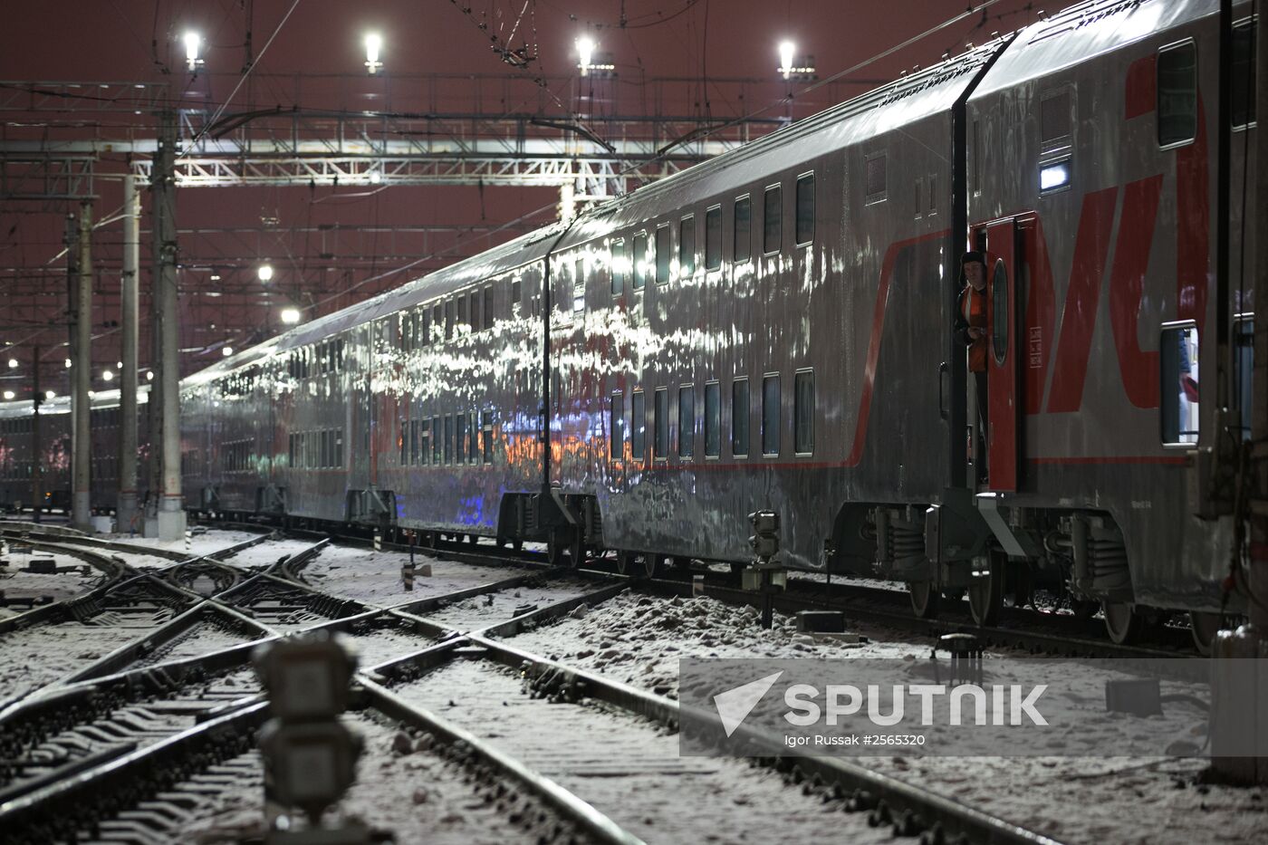 First St. Petersburg - Moscow double-decker train