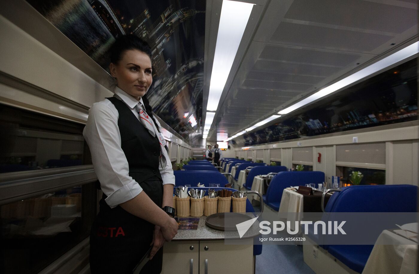 First St. Petersburg - Moscow double-decker train