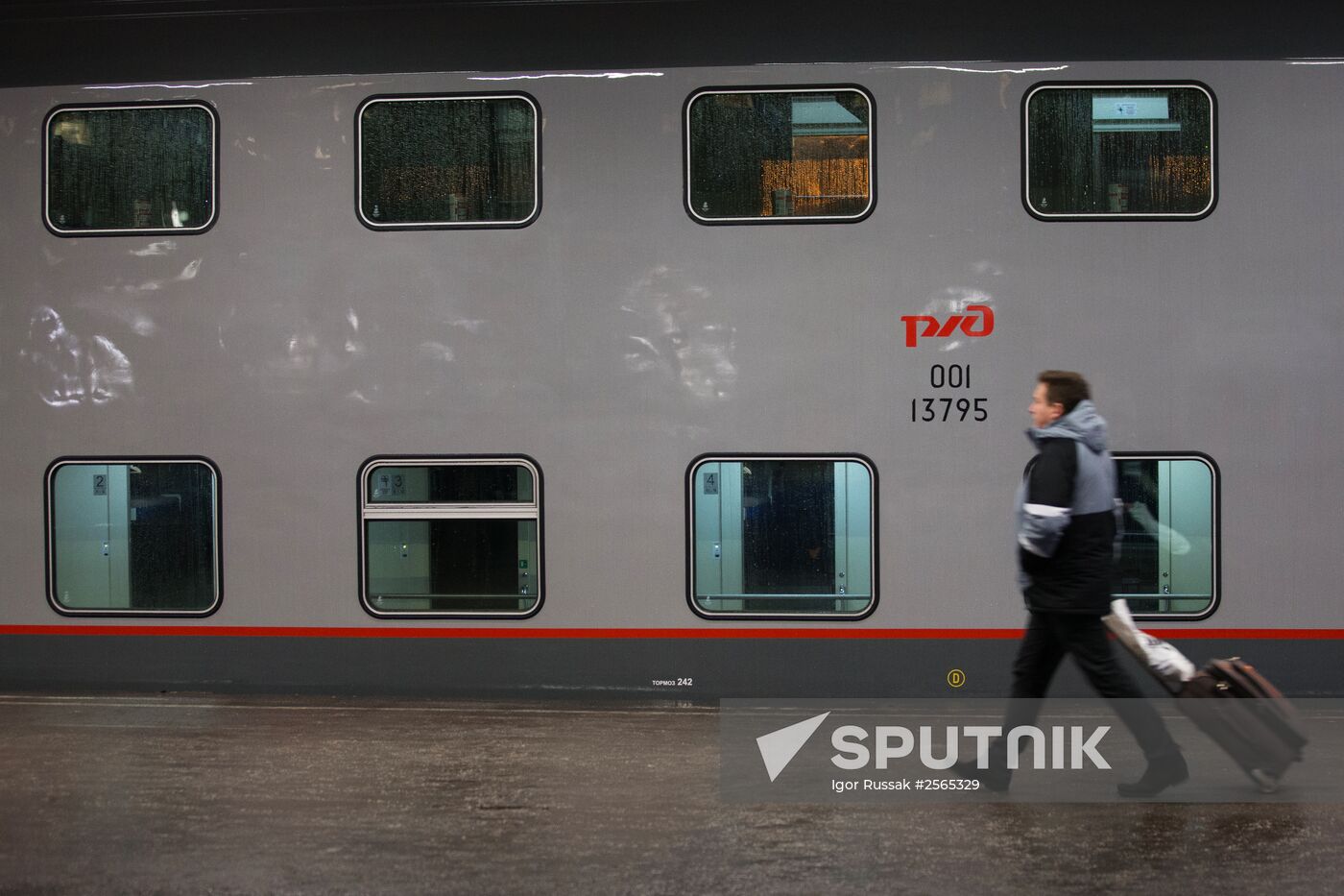 First St. Petersburg - Moscow double-decker train