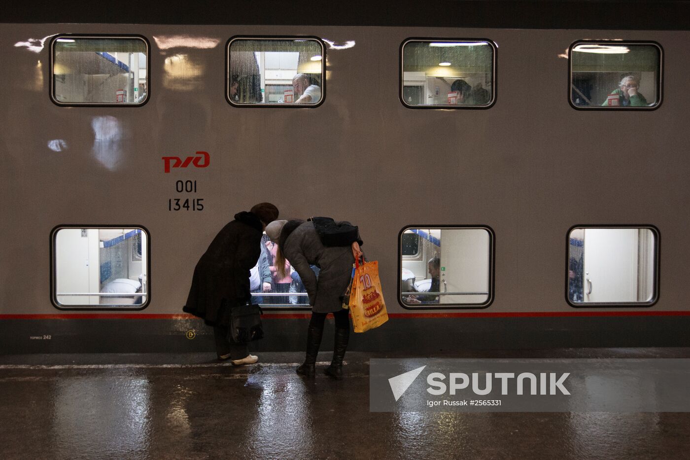 First St. Petersburg - Moscow double-decker train