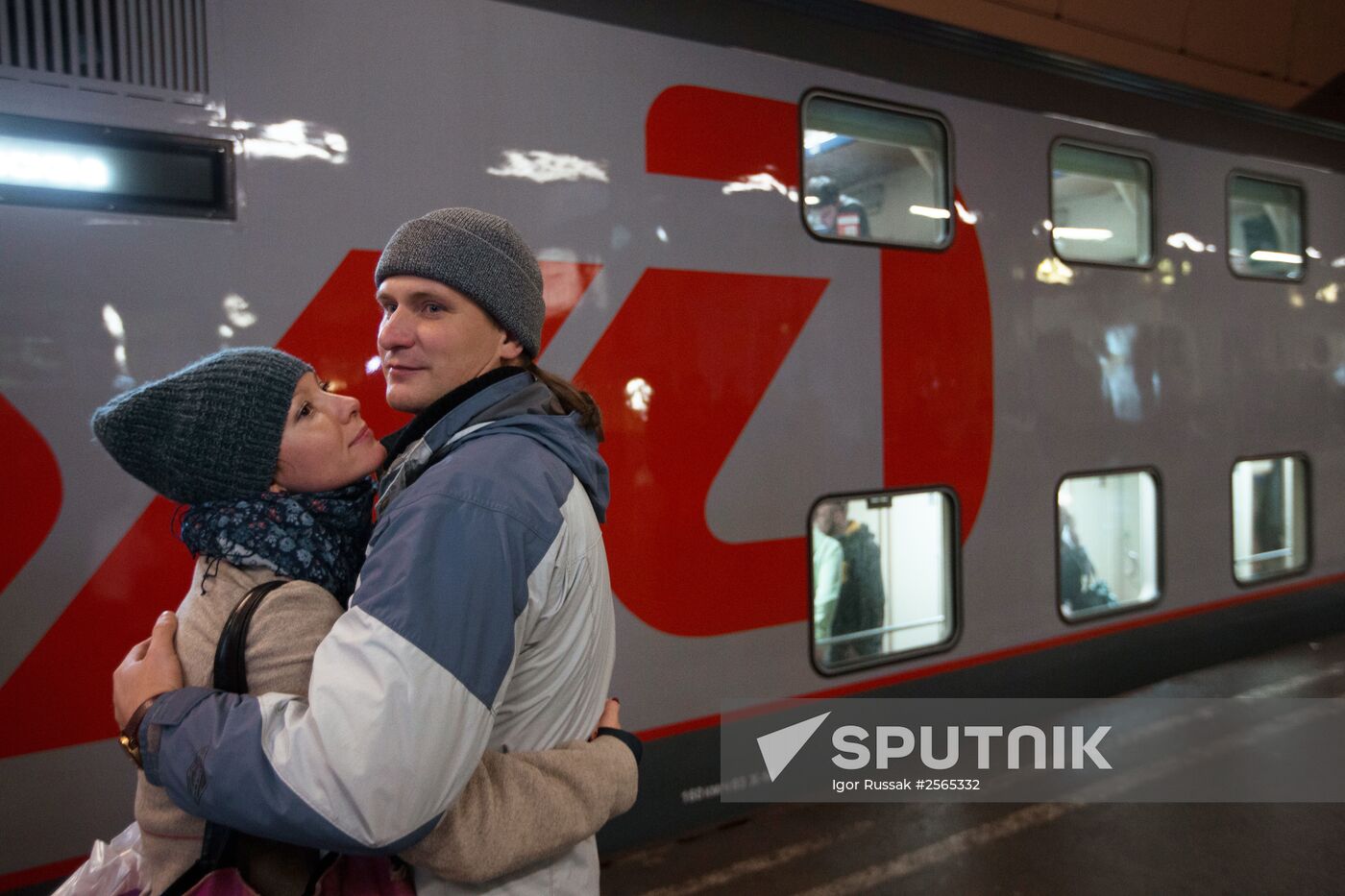 First St. Petersburg - Moscow double-decker train