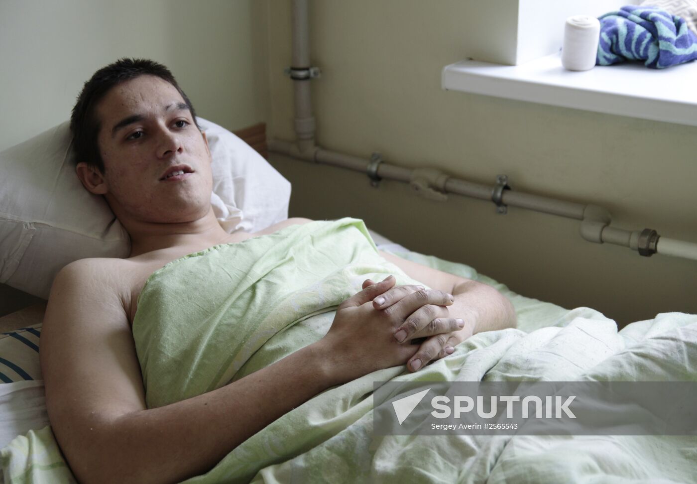 Ukrainian POWs in Donetsk