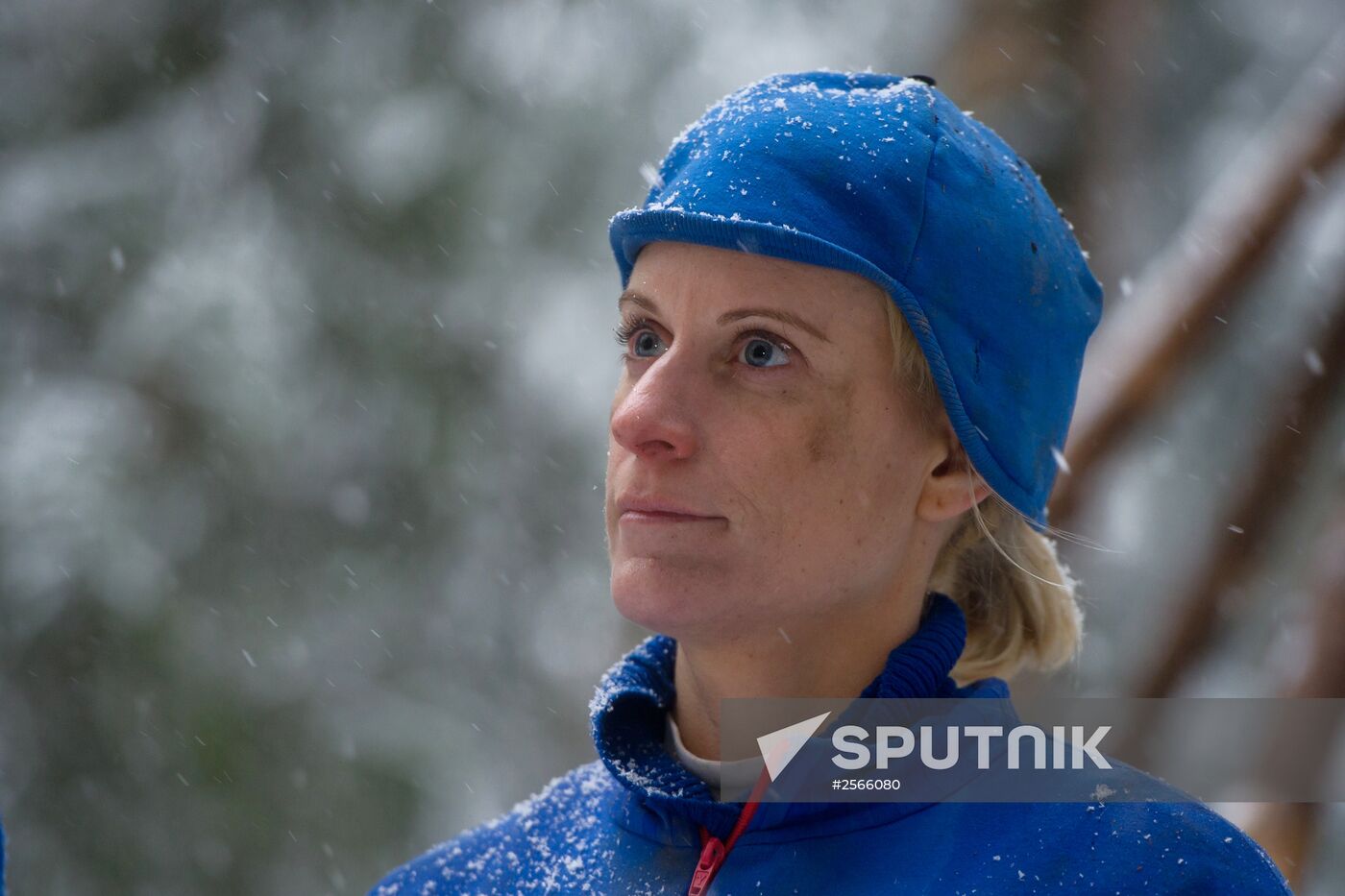 ISS crew takes survival course in a forest