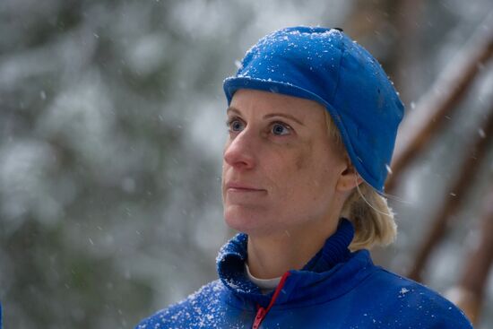 ISS crew takes survival course in a forest