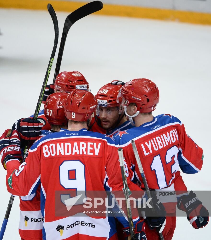 Kontinental Hockey League. CSKA vs. Lokomotiv