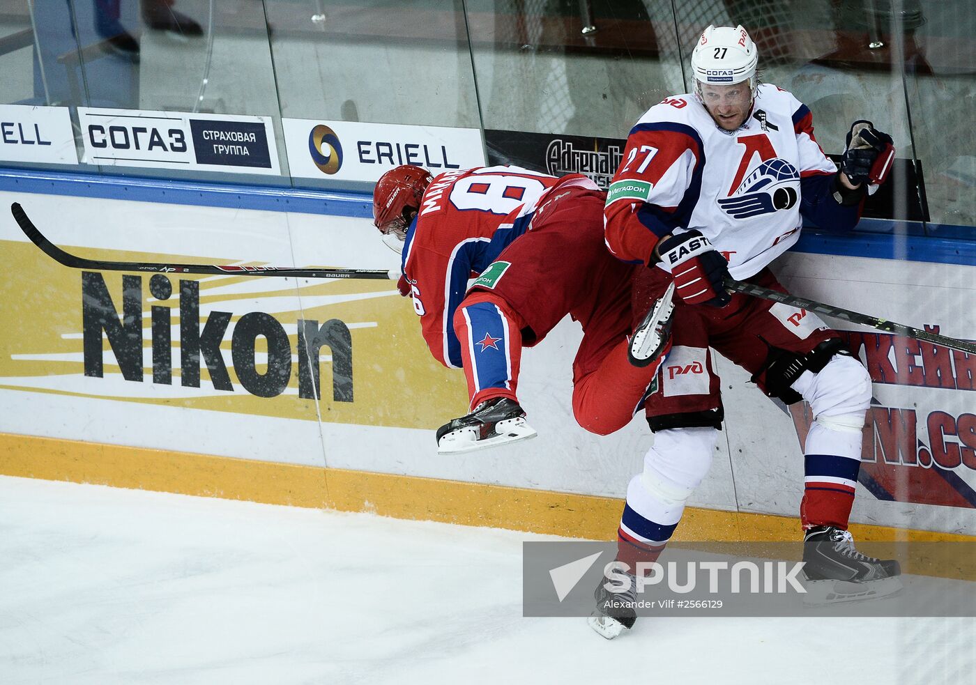 Kontinental Hockey League. CSKA vs. Lokomotiv