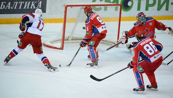 Kontinental Hockey League. CSKA vs. Lokomotiv
