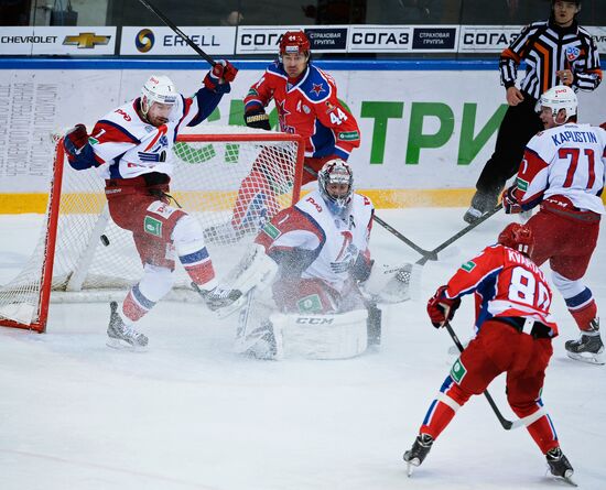 Kontinental Hockey League. CSKA vs. Lokomotiv