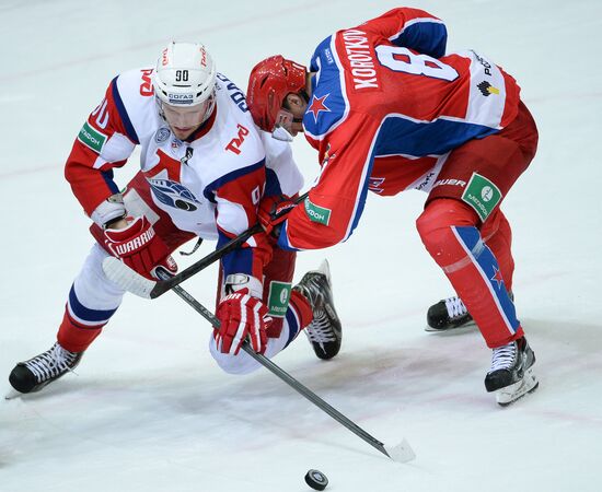 Kontinental Hockey League. CSKA vs. Lokomotiv