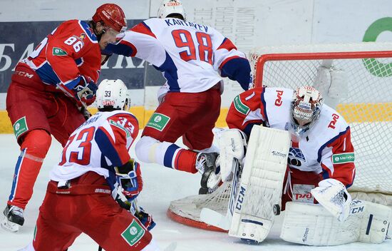 Kontinental Hockey League. CSKA vs. Lokomotiv