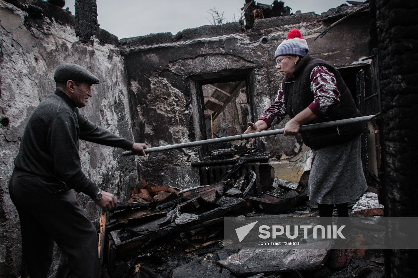 Consequences of shelling in Donetsk