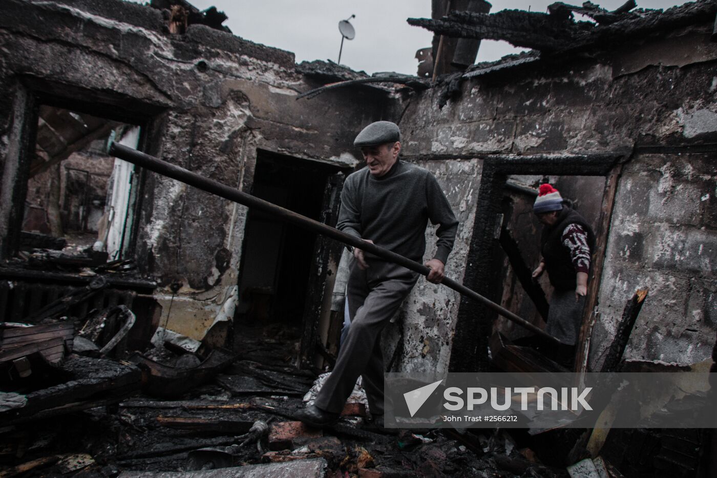 Consequences of shelling in Donetsk