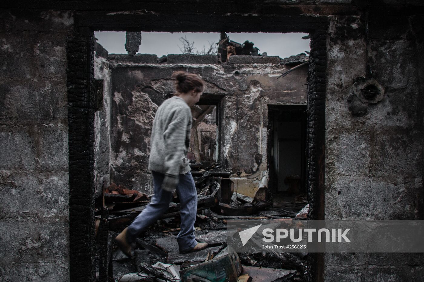 Consequences of shelling in Donetsk