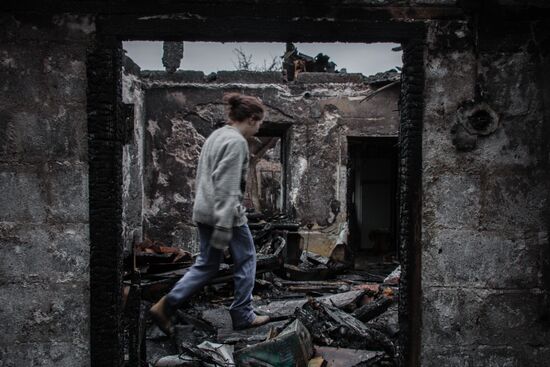 Consequences of shelling in Donetsk