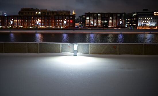 Snowfall in Moscow