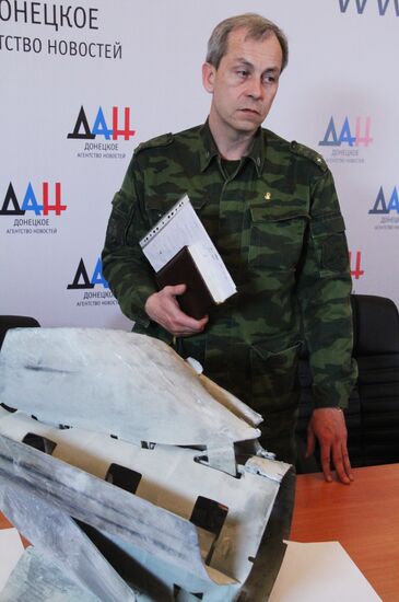 Eduard Basurin gives news conference in Donetsk