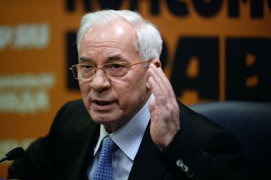 News conference by Mykola Azarov on his book "Ukraine at the Crossroads"