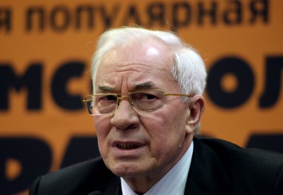 News conference by Mykola Azarov on his book "Ukraine at the Crossroads"