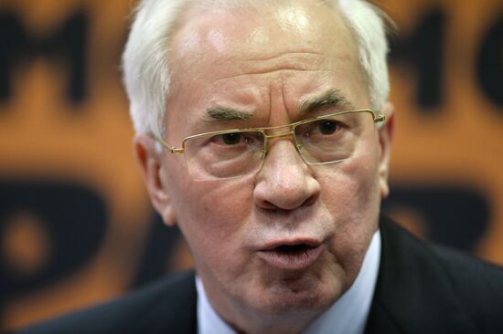 News conference by Mykola Azarov on his book "Ukraine at the Crossroads"