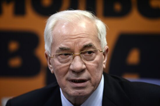 News conference by Mykola Azarov on his book "Ukraine at the Crossroads"
