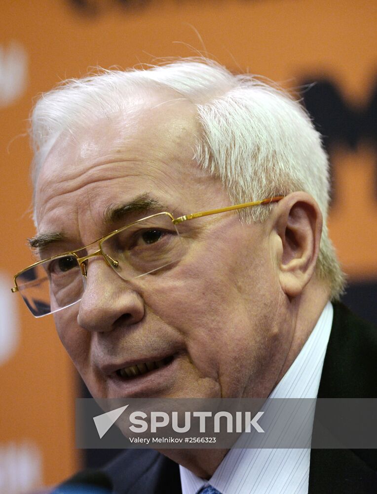 News conference by Mykola Azarov on his book "Ukraine at the Crossroads"
