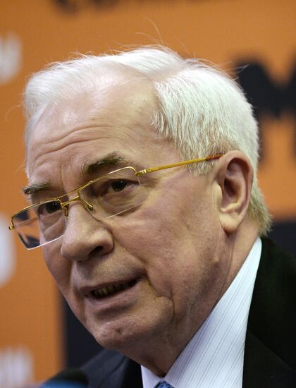 News conference by Mykola Azarov on his book "Ukraine at the Crossroads"