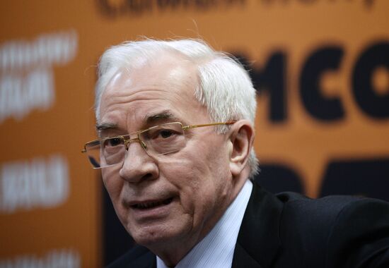 News conference by Mykola Azarov on his book "Ukraine at the Crossroads"
