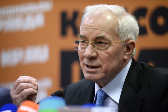 News conference by Mykola Azarov on his book "Ukraine at the Crossroads"