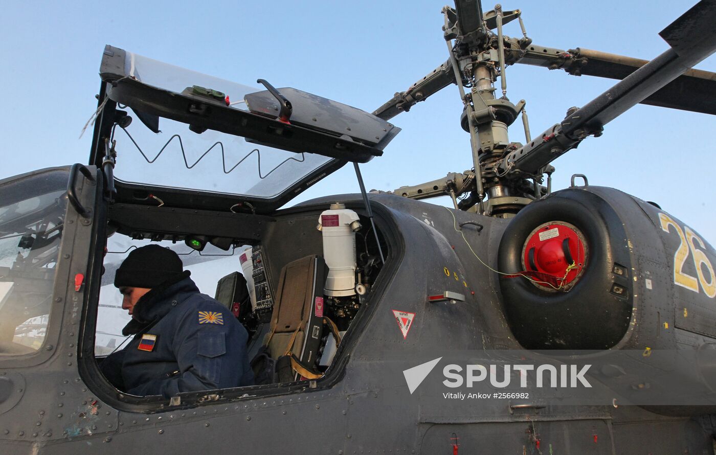 Helicopter crews conduct training flights in Primorye Territory