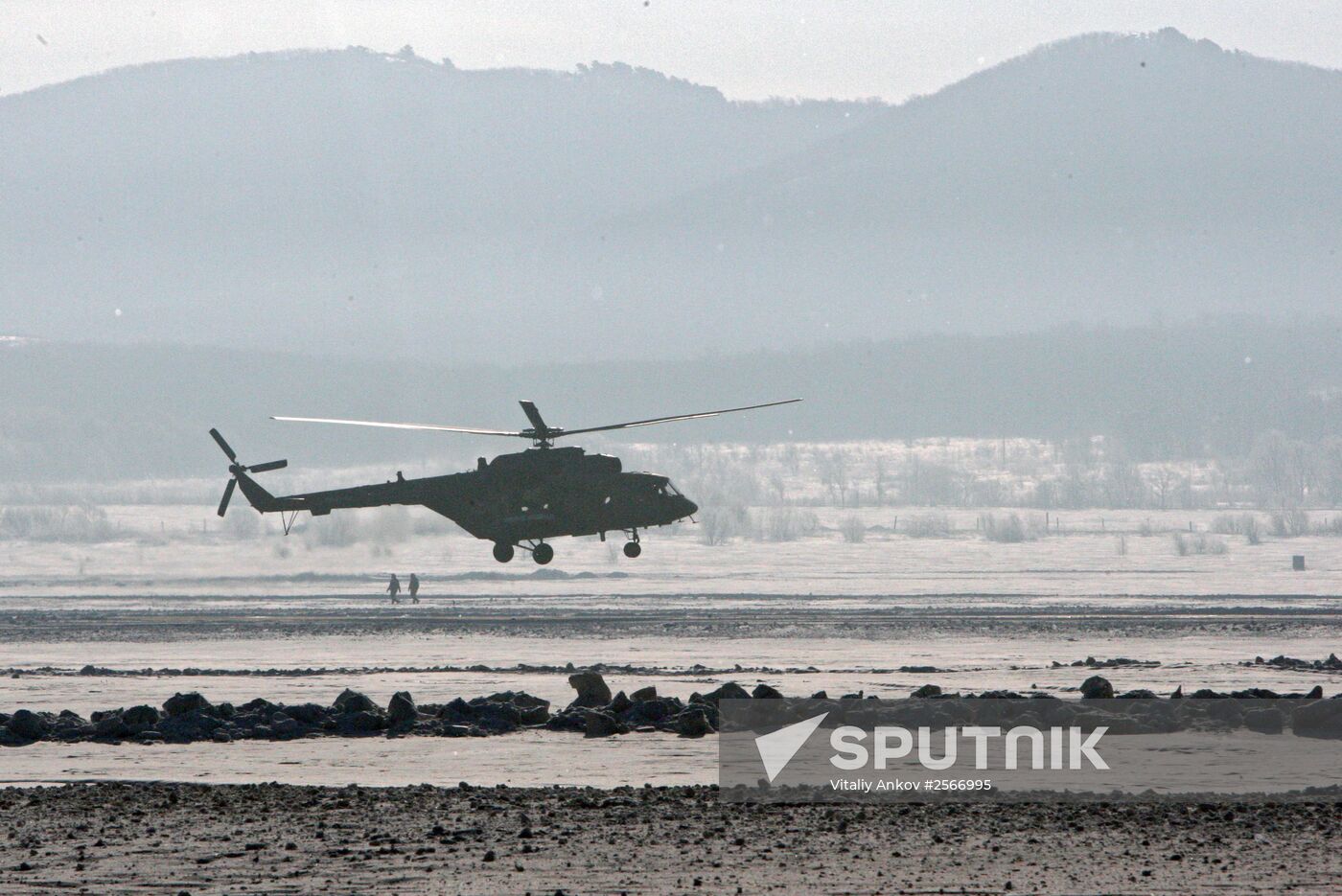 Helicopter crews conduct training flights in Primorye Territory