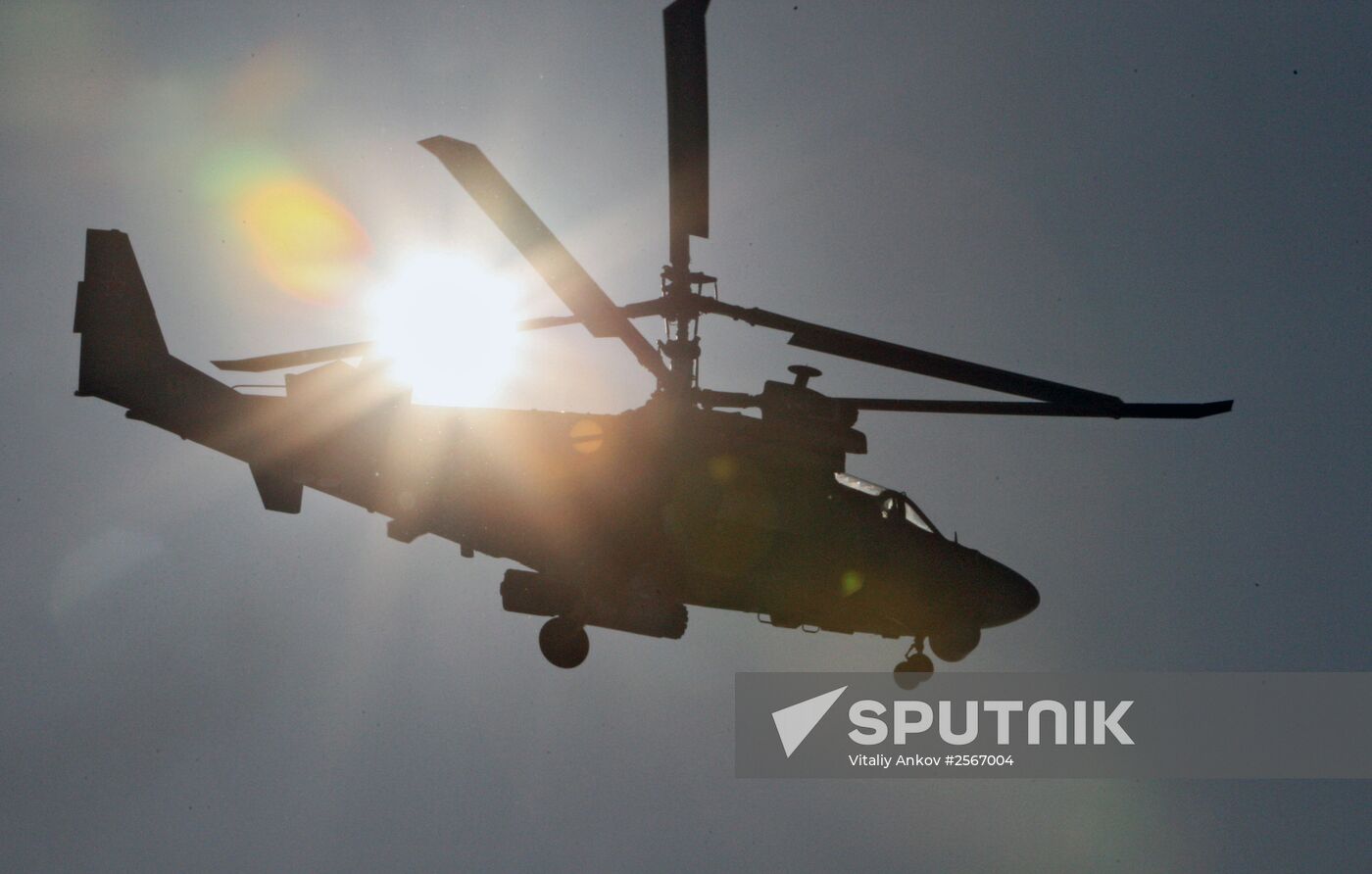 Helicopter flight training in Primorye Territory