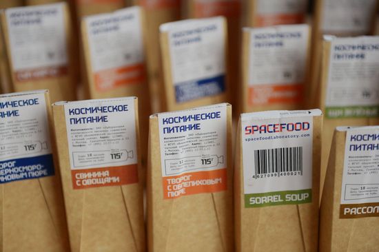 Space food tasting
